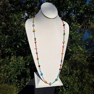 Gemstone & Czech Glass Necklace ~ Handcrafted Jewelry